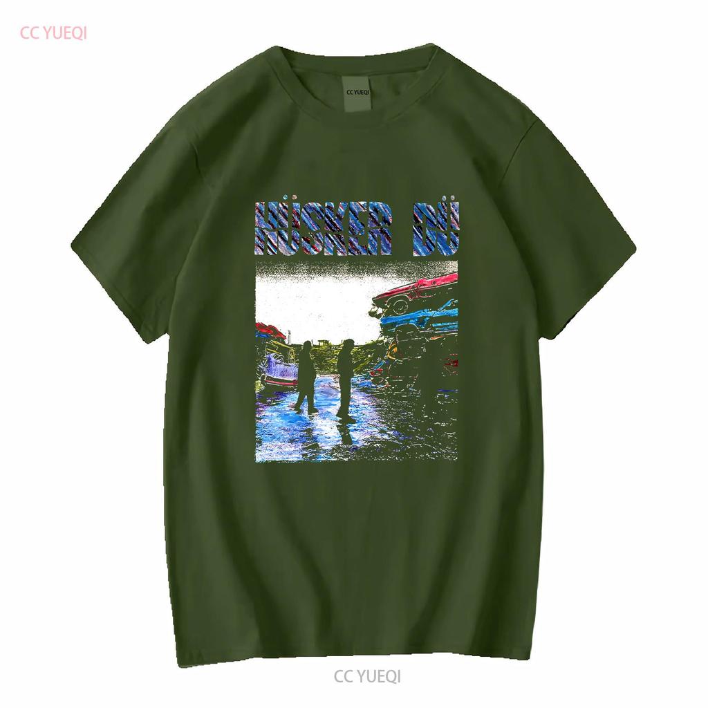 Husker Du T-Shirt Album Band Für Frau und Mann lange oder kurze Ärmel vintage Gewaschen Lässig Unisex Grafik Bequem Leicht