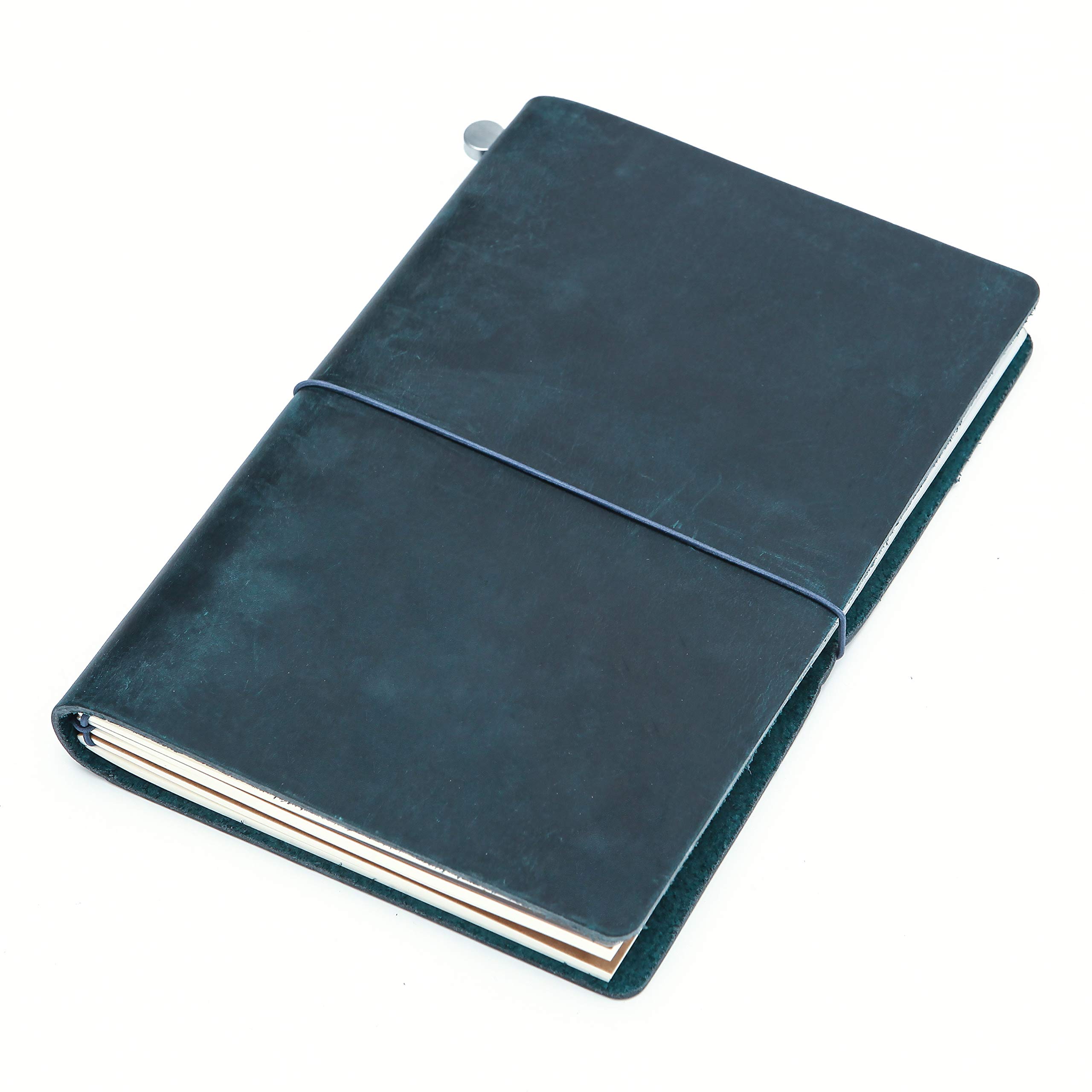

Collasaro Leather Genuine Leather A5 Size Notebook, Diary, (Blue)