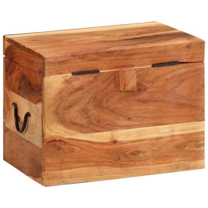 VidaXL Boîte de rangement 39x28x31 cm Bois massif d'acacia 338482