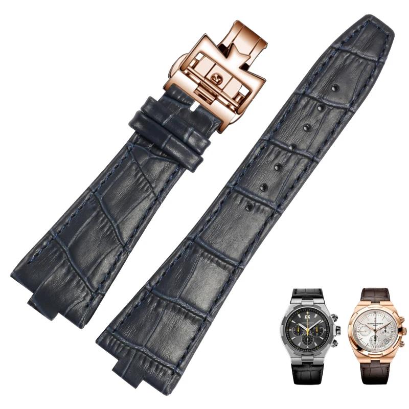 25*8 мм натуральная кожа мужской ремешок для часов Vacheron Constantin OVERSEAS Series — фото 16