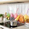 Decorative Glass Kitchen Chopping Board for Fruit Cocktails 80x52 cm