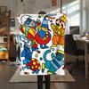 1 Stück Pimpa-Print Flanelldecke, Hohe Qualität, Bequem für alle Jahreszeiten, Heimdekoration, Wärme und Komfort, Perfekt für Weihnachtsgeschenke109