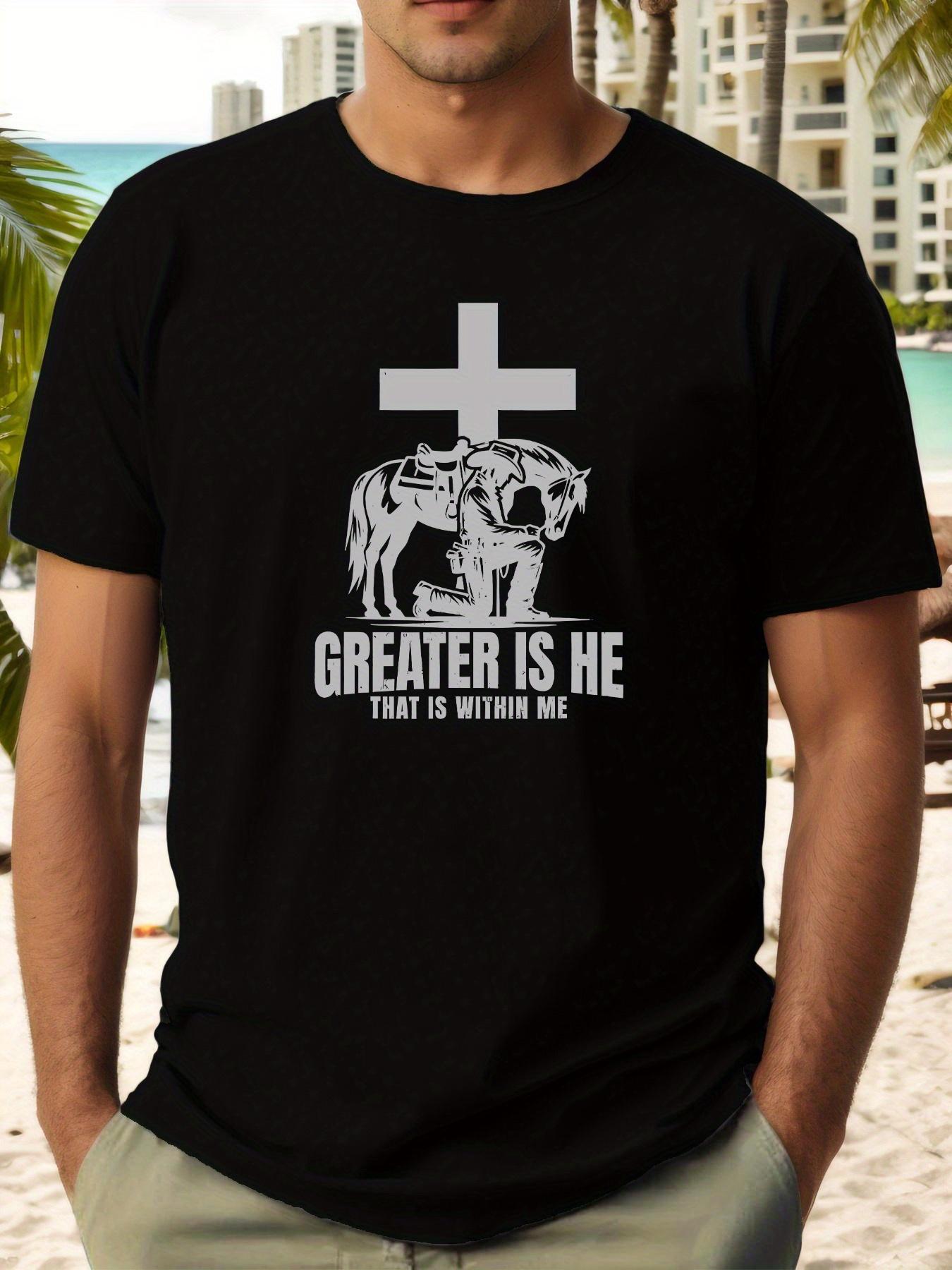 Greater Is Within Me Bull Graphic Summer T-shirt - Vibrant Yellow Casual Short Sleeve Tee S
