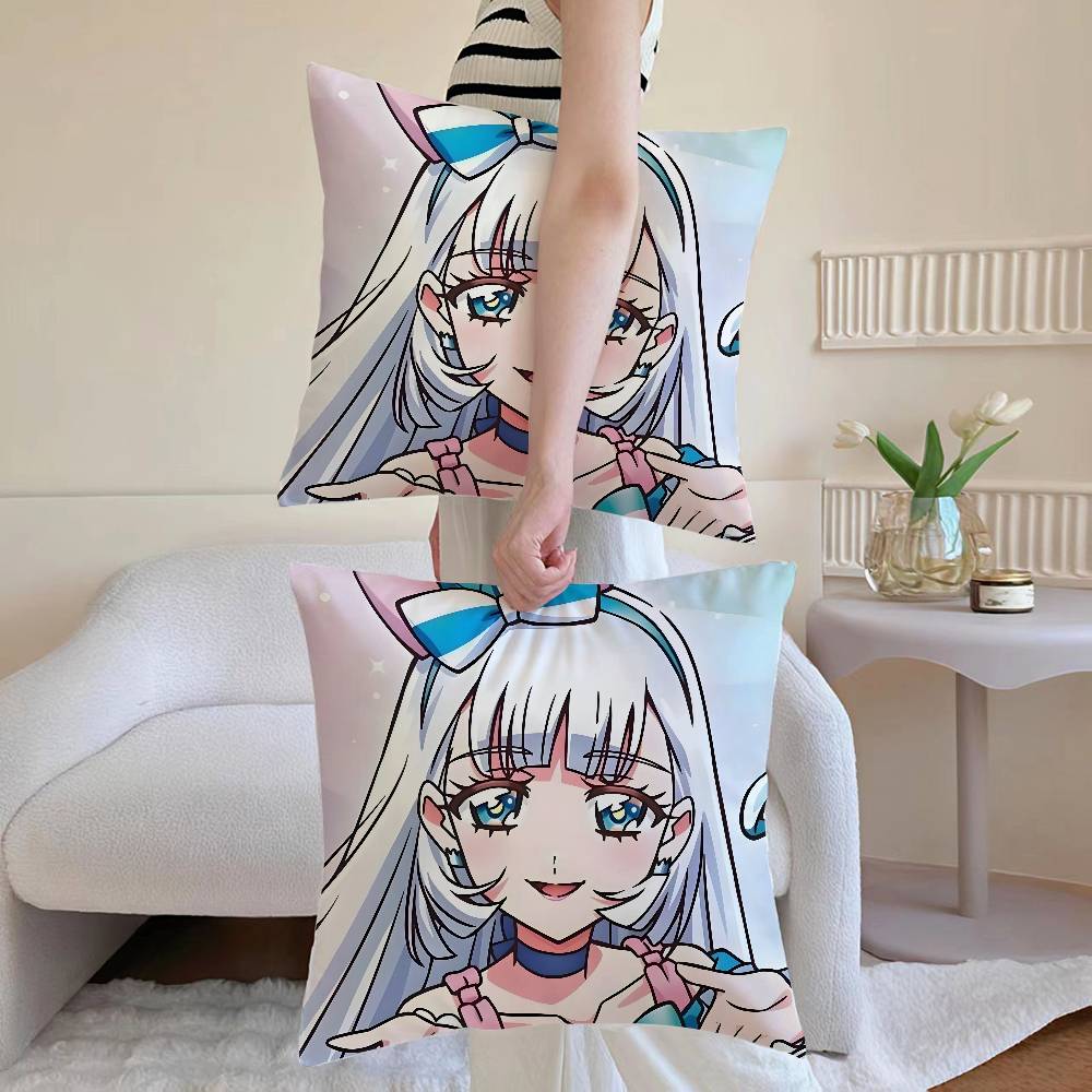 N-Nekoyashiki Yuki Kissenbezug Sofa und Wohnzimmer Dekorative Kissenbezüge Staubdicht und Milbendicht Verdeckter Reißverschluss