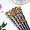 DIY Handmade Fairy Stick Halloween Prop Magic Scepter Creative Crystal Magic Wand  Holiday Gift