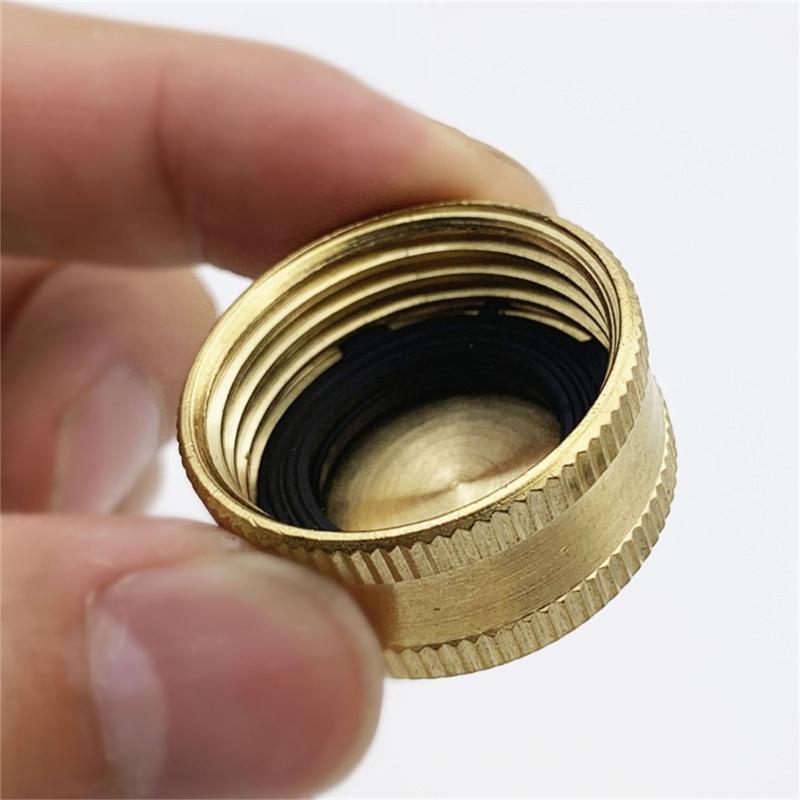 6pcs Leak Proof Brass Propane Bottle Caps Propane Cylinder Caps Secure Seals Brass Caps Campings Propane Accessories