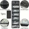 Money Organizer For Cash With 6 Zippered Pocket, Multipack Money Pouch, Cash Bill Organizer, Envelope Wallet Money Bag