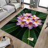 1PC Flores de Plumeria Extra Grandes Alfombra de Piso Antideslizante, Oficina, familia, dormitorio, Estudio Alfombra de Área Grande Alfombras de Interior, , Colores Vibrantes