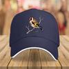 Goldfinch Bird Print Baseball Cap Polyester Adjustable Mesh Casual Outdoor Hat for Unisex Adults