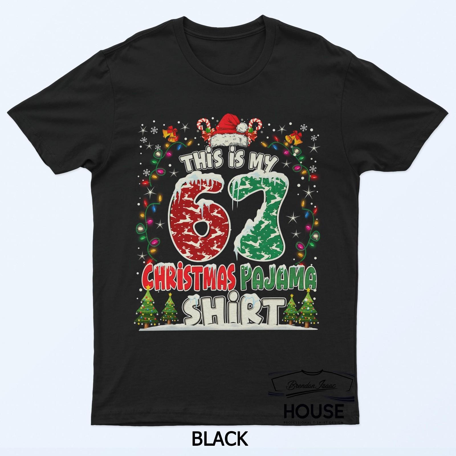 Funny 67 Six Seven Meme Brainrot 6 7 Christmas T-Shirt XXXL