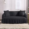 European Jacquard Sofa Cover Sofa Cover Fabric Solid Color Lightweight Luxury Full Set Living Room