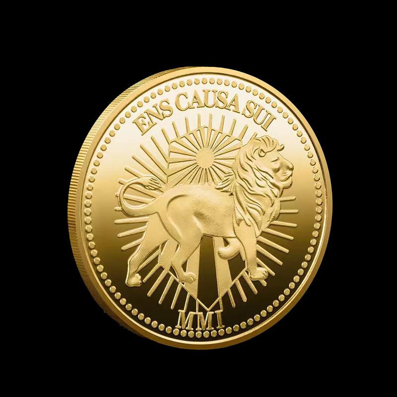 1pc Speedy Lion Gold Coins John Wick Keanu Reeves Collection Coins Continental Hotel Room Card Movies