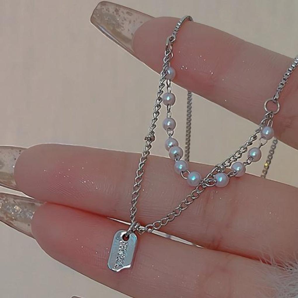 Women's Double Chain Mini Pearl Bracelet (2 Colors)