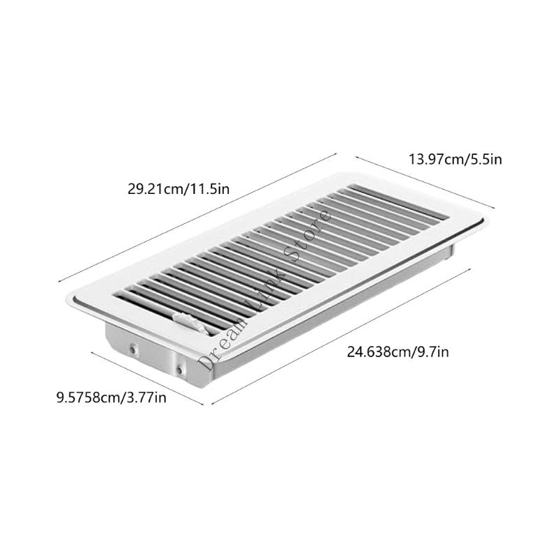 Q1FD Univerzální kovová podlahová mřížka odolná proti korozi Kryt potrubí HVAC