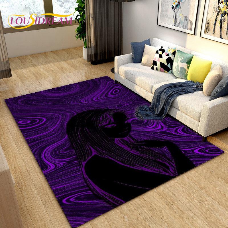 Junji Ito Tomie Kawakami Ghost  Area Rug Large,Carpet Rug for Living Room Bedroom Sofa Doormat Decoration,Kid Non-slip Floor Mat