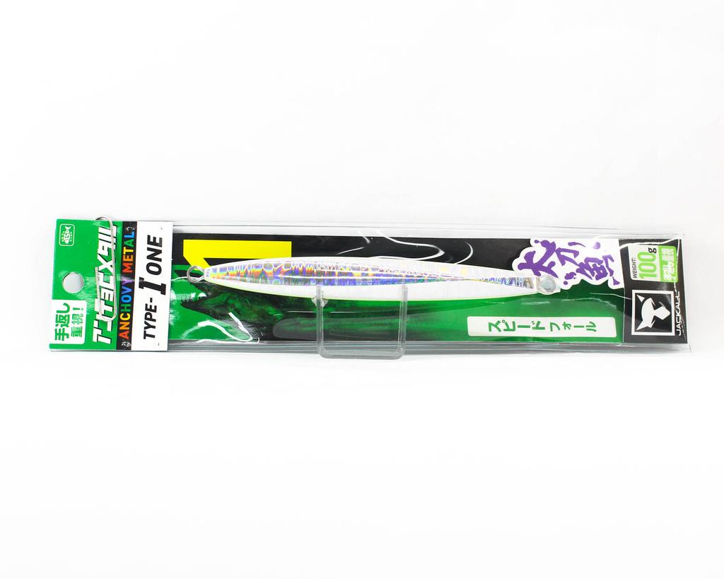 Jackall Metal Jig Anchovy Type 1 Standard 100 grams Glow Stripe (9688)