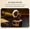 Retro Morning Glory Bluetooth Speaker: Vintage-Style, Portable & Creative Small Speaker