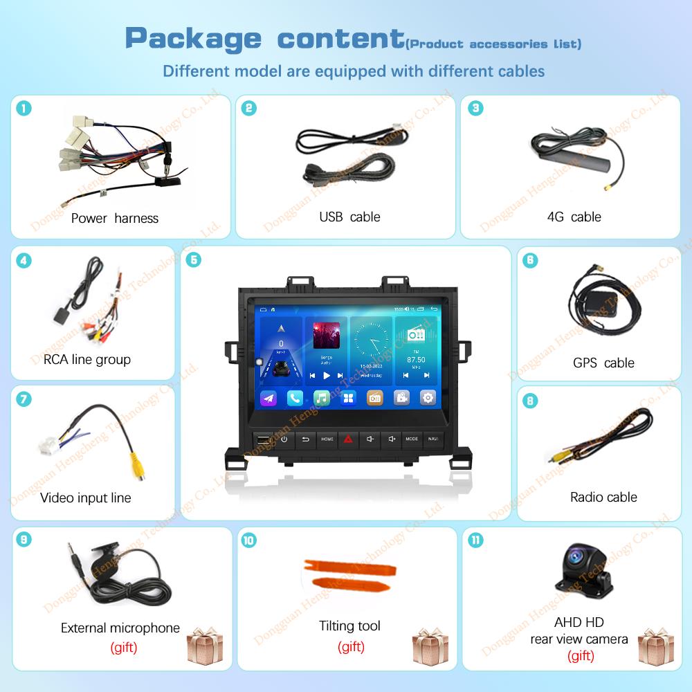 9Inch For Toyota Alphard H20 2008-2014 Car Multimedia Player GPS Navigation Radio Android12 8+128G 8Core CarPlay 4G 360Camera