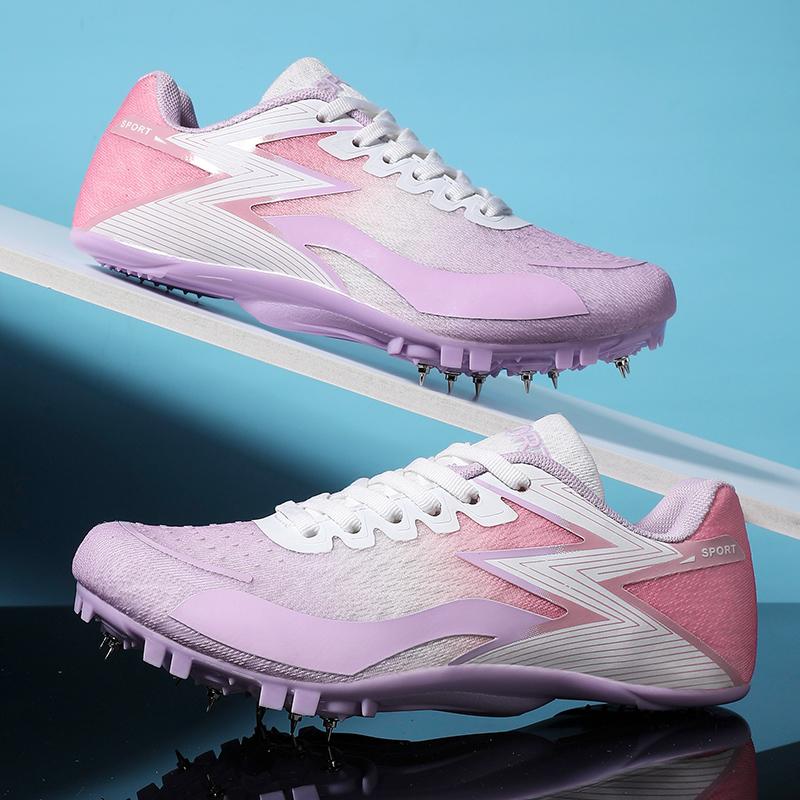 

Hot Selling Men Women Sneaker Ultra Light Colored Outdoor Professional Training Shoes Nail Shoes New Soft Non-slip Track Shoes 36