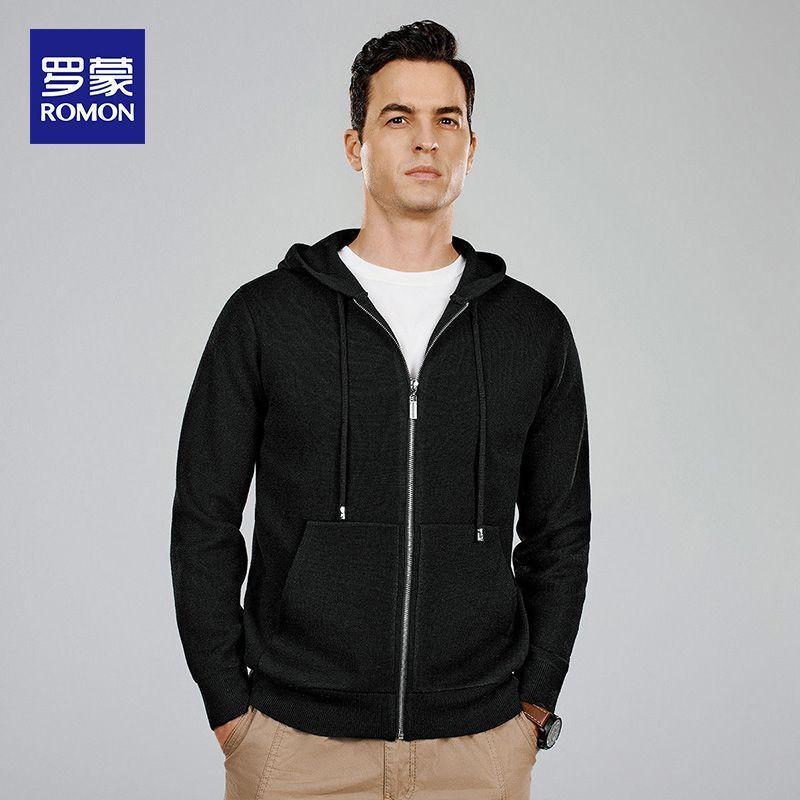 ROMON Men s Hooded Knitted Cardigan 4XL 5980₽
