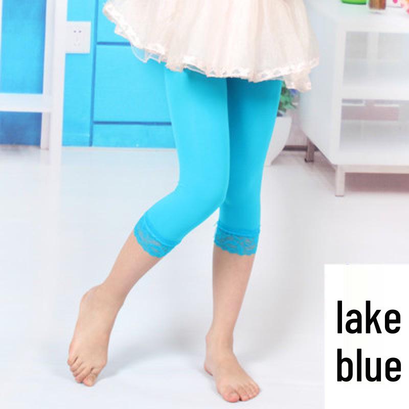 Spring Style Velvet Lace Tights and Dance Capri Socks for Girls