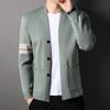 High-End Knitted Sweater Middle-Aged And Young Men'S Cardigan Thin Spring And Autumn Coat Casual Handsome Men'S Top Tide