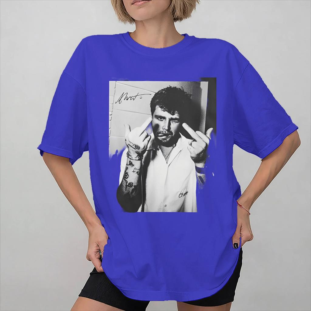 Unisexs Womens Alex Warren Face Funny Tour Shirt Pure Cotton Graphic TShirt Top Clothing