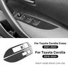 For Toyota Corolla 2019 2020-2025 2025 Corolla Cross 2025-2025 Real Soft Carbon Fiber Sticker LHD RHD Car Window Button Panel