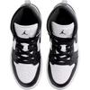 Air Jordan 1 Mid Vorschule 'Barons' (Unisex) Weiße / Hellgraue / Schwarze Kinder-Basketballschuhe DQ8424 101