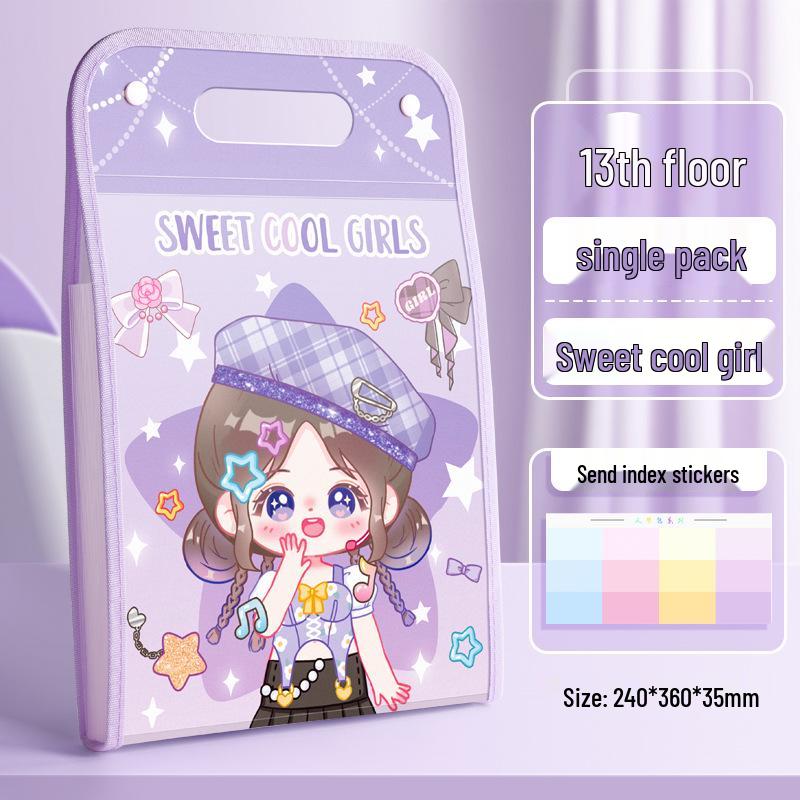 

Сумка-папка-гармошка Kaba Bear формата A4 для девочек - Организуйте и храните контрольные работы и книги