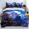 Cute Gawr Gura Hololive Anime Shark Comforter Bedding Set,Duvet Cover Bed Set Quilt Cover Pillowcase,king Queen Size Bedding New