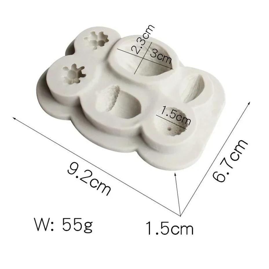 

1 Pcs New DIY Cookie Christmas Decoration Fondant Cake Tools Nut Cake Mold Decorating For Sugar Chocolate Molds