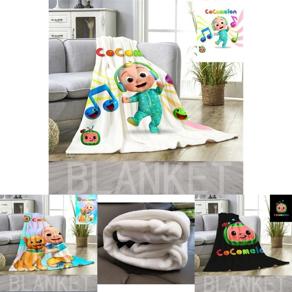 Cocomelon Flannel Blanket For Kids Super Soft Comfortable Warm Winter Sleeping Throw