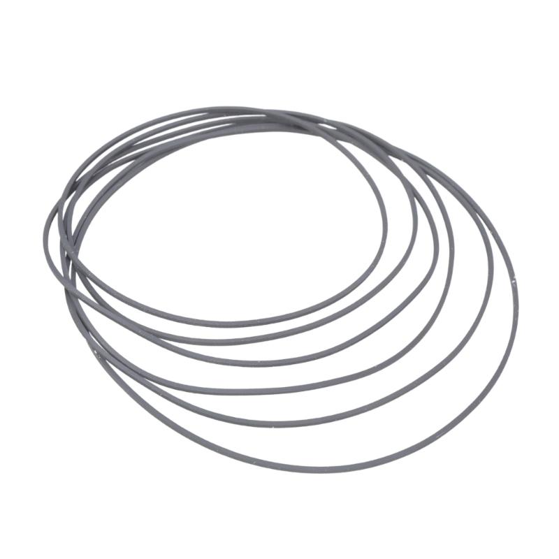 Square Rubber Drive Belts 1.0mm Tape Machine Belt 105mm-150mm Folded Size Optional Size for Recorders Players
