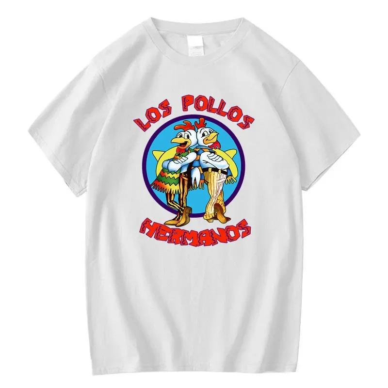 

ZX TEE Summer Men s Short Sleeved High Quality Breaking Bad LOS POLLOS Chicken Brothers Printed Casual For Men T-shirt Male S