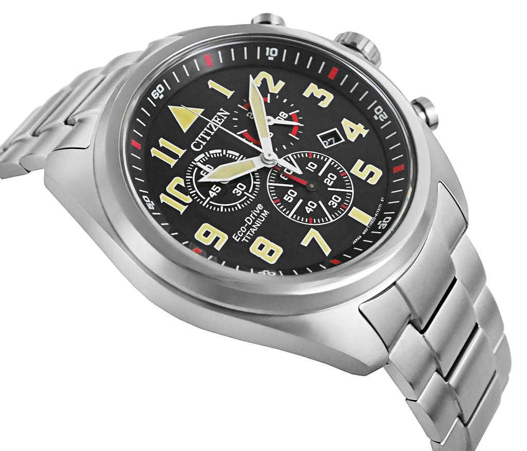 Men's Watch CITIZEN Super Titanium Eco-Drive AT2480-81E + BOX