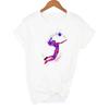 Women Clothes Watercolor Volleyball Girl Graphic Print T Shirt Femme Korean Style T Shirt Female