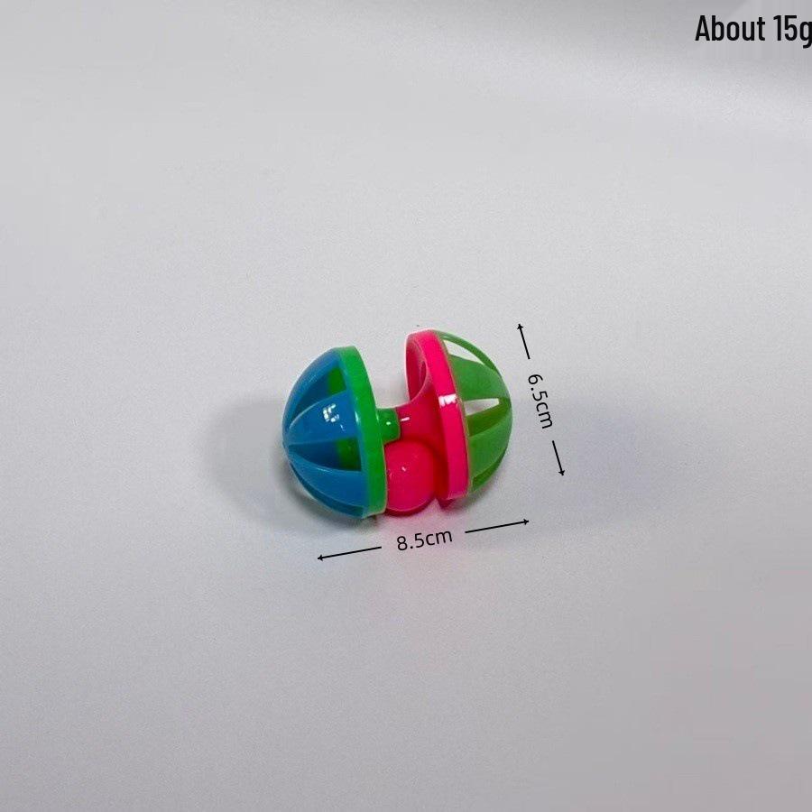 Colorful Sounding Cat Toy: Mesh Bell Ball for Self-Play and Biting