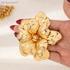 Damen Große Statement 3D Geschichtete Goldene Blume Brosche Auffällig Retro Statement Elegantes Kragen-Accessoire Für Party Hochzeit Alltag