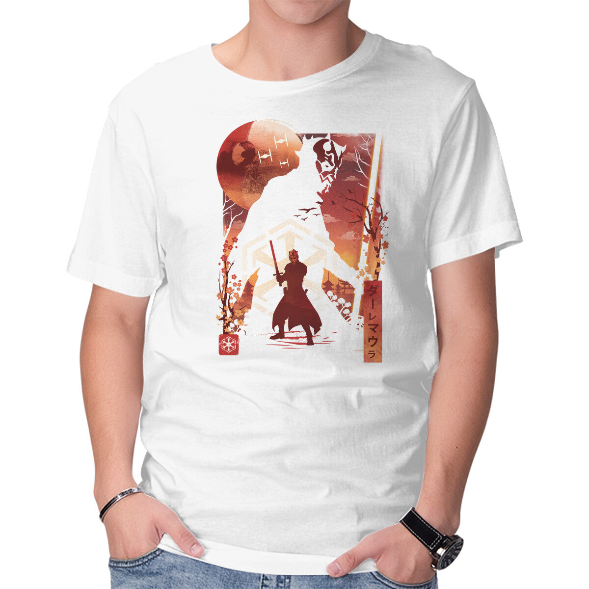 Unisex Crew Neck T-Shirt Sith Lord Graphic Short Sleeve Casual Tee S