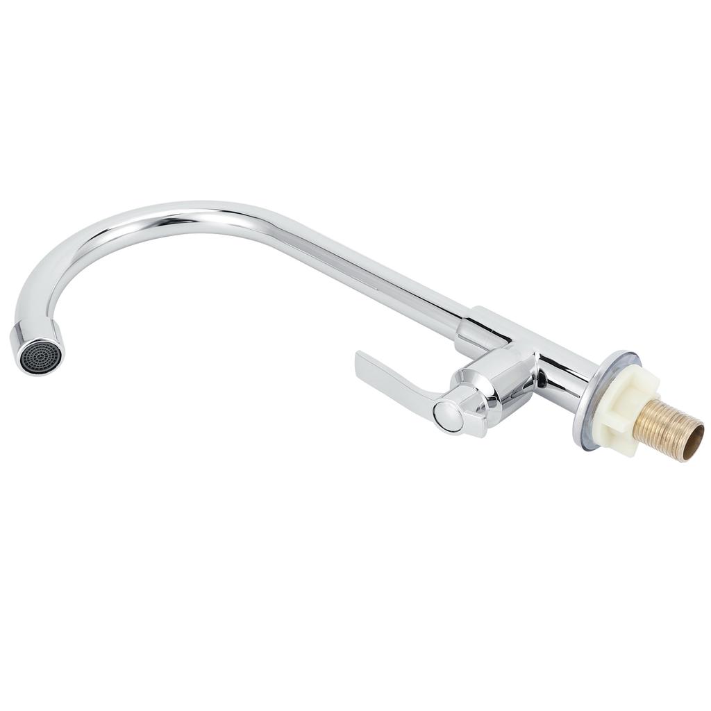 G1/2 Sink Faucet 360 Degree Rotating Stainless Steel Cold Water Tap Kitchen Bathroom Supply