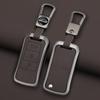Zinc Alloy Leather Car 3 Buttons Remote Key Case Cover Protector Shell For Porsche Cayenne GTS Panamera Carrera GT3 Accessories KLNOV1