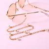 Women Fashion Artificial Pearl Beads Nonslip Interlok Eyeglass Chain