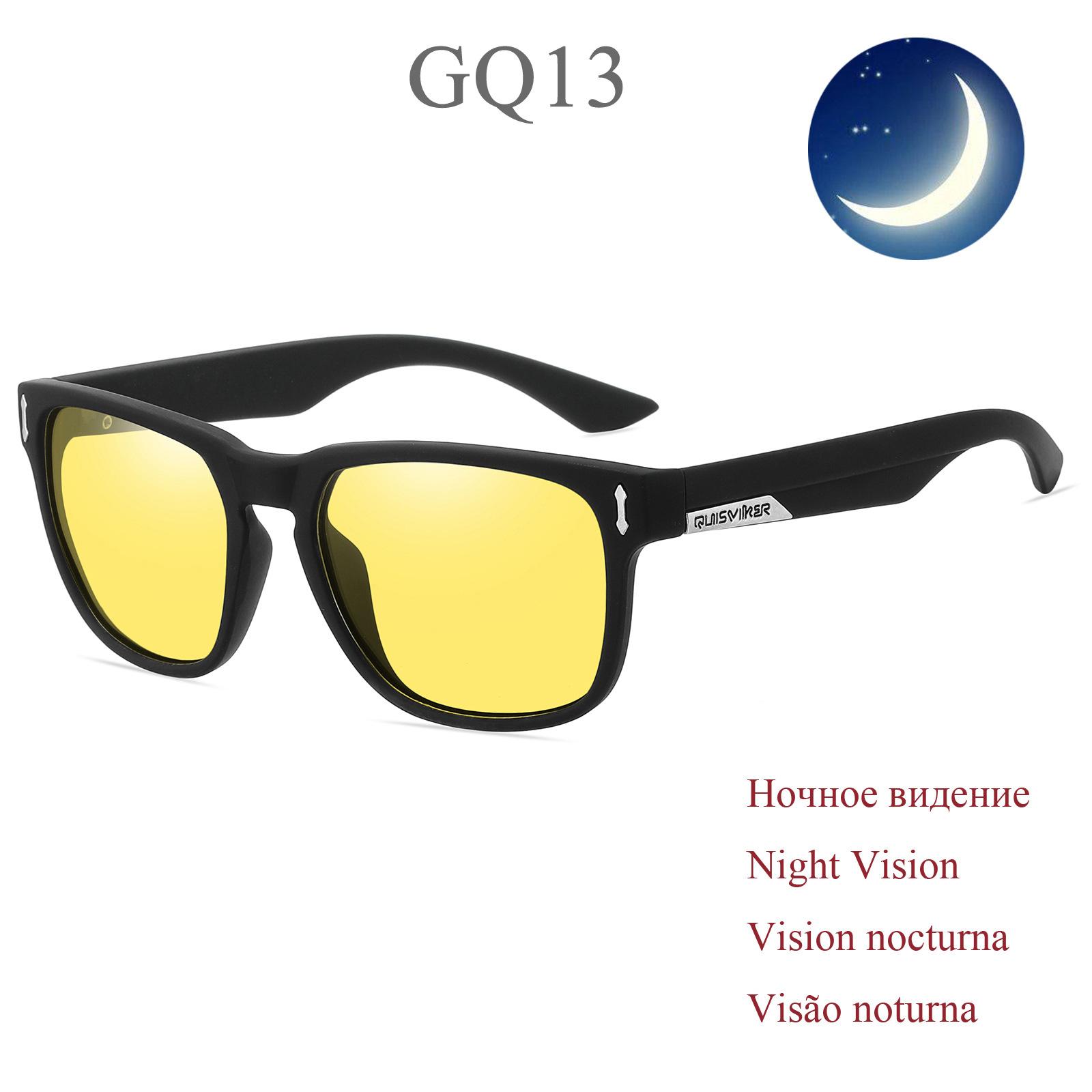 

QUISVIKER New polarized sunglasses unisex fashion sunglasses UV400Fishing Goggles GQ13