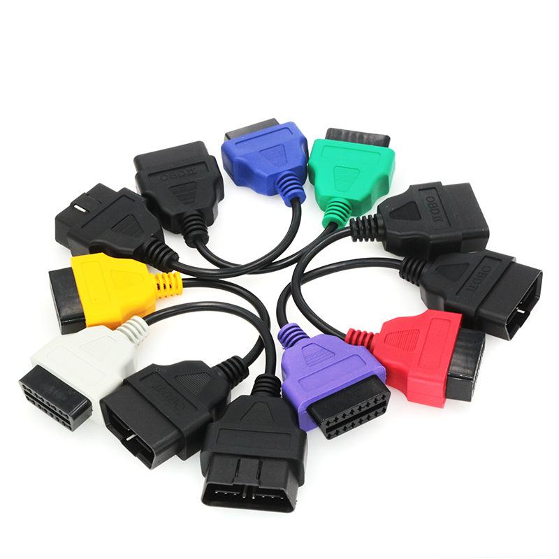 6Color OBD2 Adapter Cable for MultiECUScan Diagnostic Adapter for Multi ECU Scan for F-iat ECU Scan Car Scanner Connector Cable