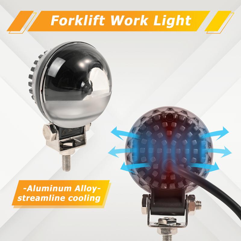 Oblouk Nosník IP68 Červený Vidlicový Vozík Přívěs LED Světlo Bezpečnostní Varování Pracovní Bodová Lampa Indikátor Chodce Sklad 12V-110V