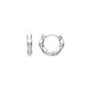 Luxenter Layen Earrings with Brilliant Cubic Zirconia Rhodium-plated