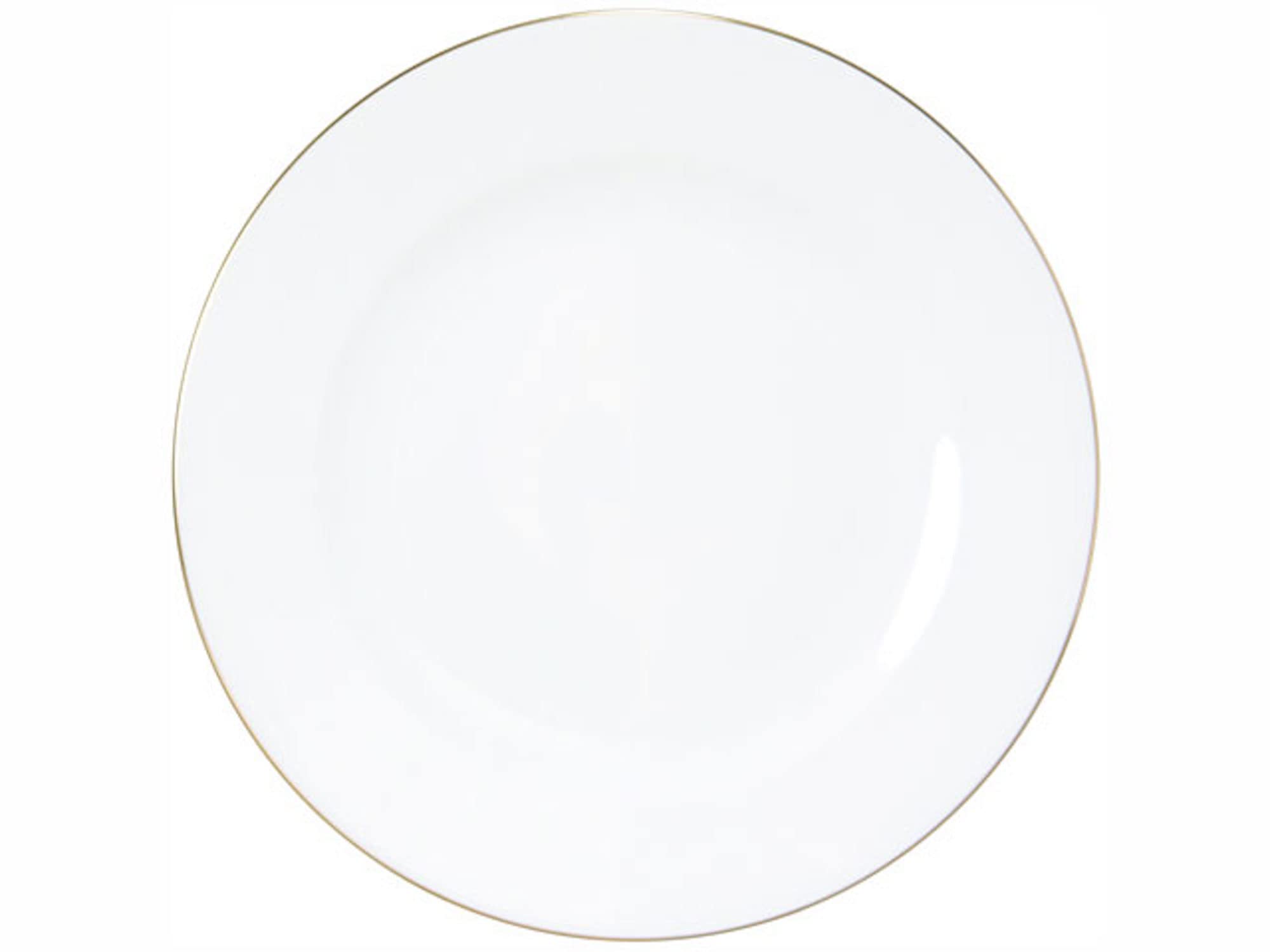 

Okura Art Pottery Gold Line (Rim Shape) 17cm Bread Plate, Made in Japan, 4H/1001