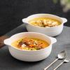 Chinese Retro Double-Handle Ceramic Soup Bowl