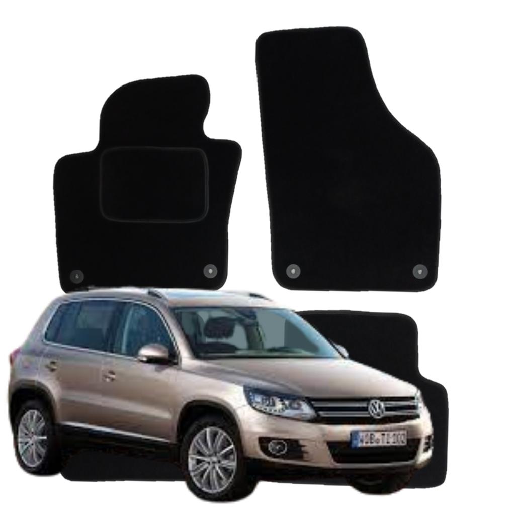 Velour Floor Mats for Volkswagen Tiguan 1 2007-2016 Car Mats B